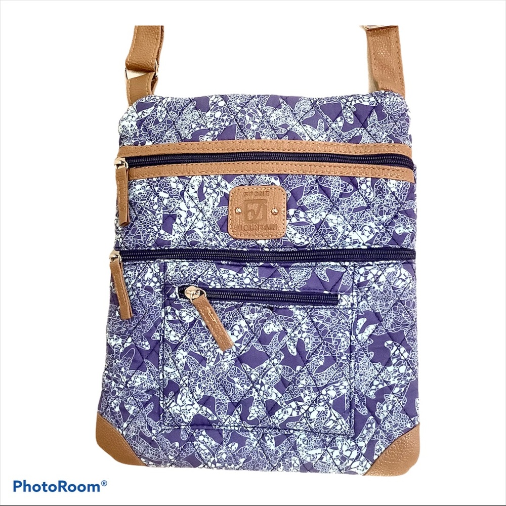 Stone Mountain Beach Starfish Quilt Zip Crossbody